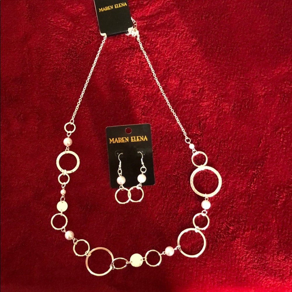 Maren Elena matching necklace and earrings